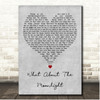 Cher What About the Moonlight Grey Heart Song Lyric Print