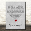 Diana Krall S Wonderful Grey Heart Song Lyric Print