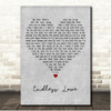 Diana Ross Endless Love Grey Heart Song Lyric Print