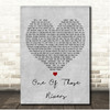 Dodgy One Of Those Rivers Grey Heart Song Lyric Print
