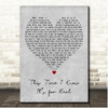 Donna Summer This Time I Know Its for Real Grey Heart Song Lyric Print