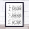 Simply Red Holding Back The Years White Script Song Lyric Music Wall Art Print