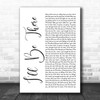 Jess Glynne I'll Be There White Script Song Lyric Music Wall Art Print