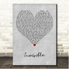 Alison Moyet Invisible Grey Heart Song Lyric Print