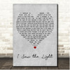 Hank Williams I Saw the Light Grey Heart Song Lyric Print