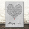 Hermans Hermits Sleepy Joe Grey Heart Song Lyric Print