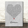 Imagine Dragons Dream Grey Heart Song Lyric Print