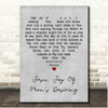 Johann Sebastian Bach Jesu, Joy Of Mans Desiring Grey Heart Song Lyric Print