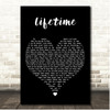Justin Bieber Lifetime Black Heart Song Lyric Print