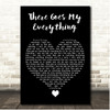 Kane Brown There Goes My Everything Black Heart Song Lyric Print
