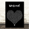Kane Brown Weekend Black Heart Song Lyric Print