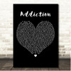 Kanye West Addiction Black Heart Song Lyric Print