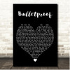 La Roux Bulletproof Black Heart Song Lyric Print