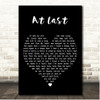 Aretha Franklin At Last Black Heart Song Lyric Print