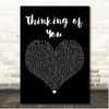Lord Echo Thinking of You Black Heart Song Lyric Print