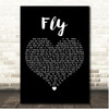 Maddie & Tae Fly Black Heart Song Lyric Print