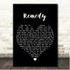 Augustana Remedy Black Heart Song Lyric Print