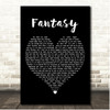 Mariah Carey Fantasy Black Heart Song Lyric Print