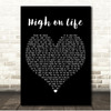 Martin Garrix High on Life Black Heart Song Lyric Print