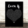 MercyMe Even If Black Heart Song Lyric Print