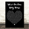 Noel Gallagher We're On Our Way Now Black Heart Song Lyric Print