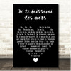 Patrick Watson Je te laisserai des mots Black Heart Song Lyric Print