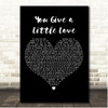 Paul Williams You Give a Little Love Black Heart Song Lyric Print