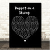 Sandie Shaw Puppet on a String Black Heart Song Lyric Print