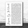 Alexisonfire Happiness By The Kilowatt White Script Song Lyric Music Wall Art Print