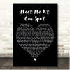 The Anxiety Meet Me At Our Spot Black Heart Song Lyric Print