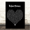 The Bluetones Bluetonic Black Heart Song Lyric Print