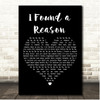 The Velvet Underground I Found a Reason Black Heart Song Lyric Print