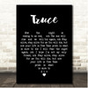 Twenty One Pilots Truce Black Heart Song Lyric Print