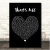 Will Downing That's All Black Heart Song Lyric Print