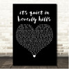 YUNGBLUD its quiet in beverly hills Black Heart Song Lyric Print