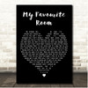 Blossoms My Favourite Room Black Heart Song Lyric Print