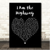 Chris Cornell I Am the Highway Black Heart Song Lyric Print