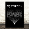Connie Francis My Happiness Black Heart Song Lyric Print