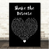 Depeche Mode Shake the Disease Black Heart Song Lyric Print