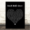 Earth, Wind & Fire Cant Hide Love Black Heart Song Lyric Print