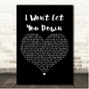 Alex Clare I Won't Let You Down Black Heart Song Lyric Print