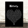 Embrace Never Black Heart Song Lyric Print