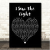 Hank Williams I Saw the Light Black Heart Song Lyric Print