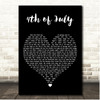 Amy MacDonald 4th of July Black Heart Song Lyric Print