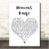 Josh Garrels Heaven's Knife White Heart Song Lyric Print