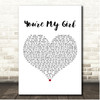 Joss Stone Youre My Girl White Heart Song Lyric Print