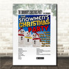 The Snowmen The Snowmen's Christmas Party Music Polaroid Vintage Music Wall Art Print