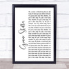 The Rolling Stones Gimme Shelter White Script Song Lyric Music Wall Art Print