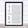 Foo Fighters This Will Be Our Year White Script Song Lyric Music Wall Art Print