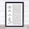 Pink Glitter In The Air White Script Song Lyric Music Wall Art Print Pink Glitter In The Air White Script Song Lyric Music Wall Art Print